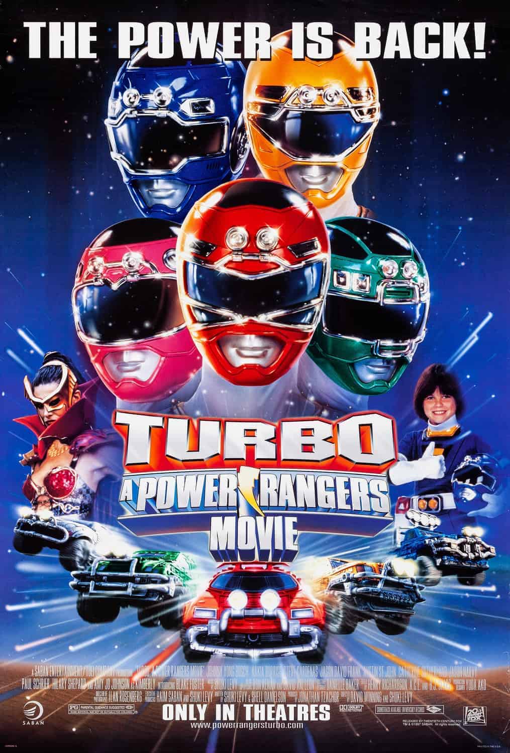 turbo power rangers movie poster