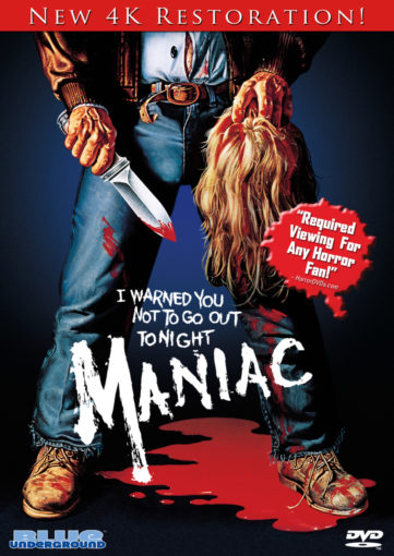 maniac 4K DVD Blu-ray