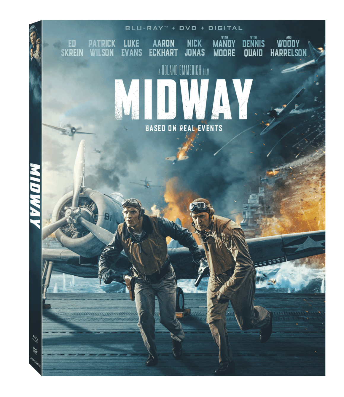 Midway arrives on Digital 2/4 and on 4K, Blu-ray, DVD, and On Demand 2/18 2 Midway Blu-ray box art