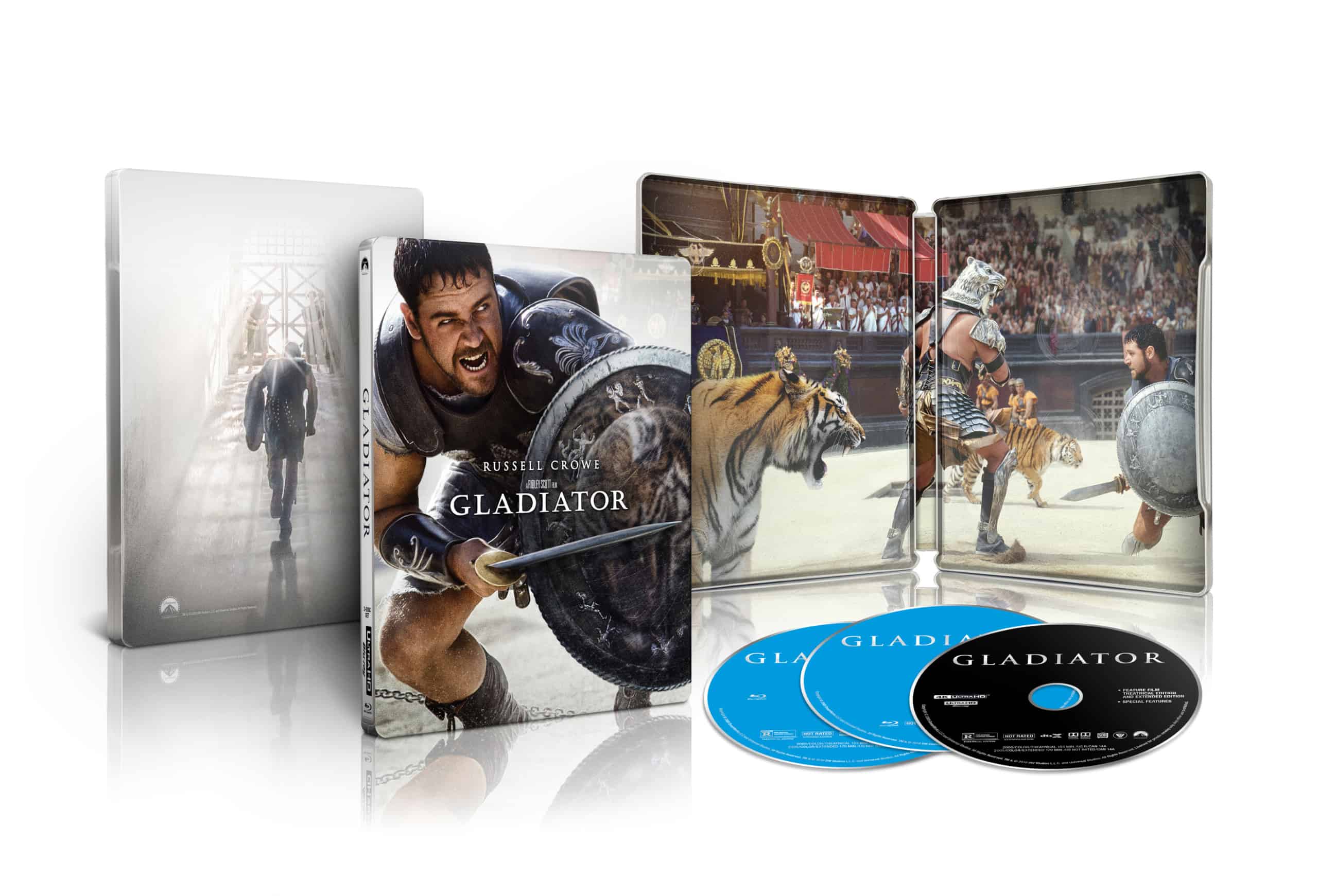 Celebrate the Anniversaries of BRAVEHEART and GLADIATOR with Limited Edition 4K Ultra HD Steelbooks arriving May 5th 3 Gladiator 4K Steelbook May 2020