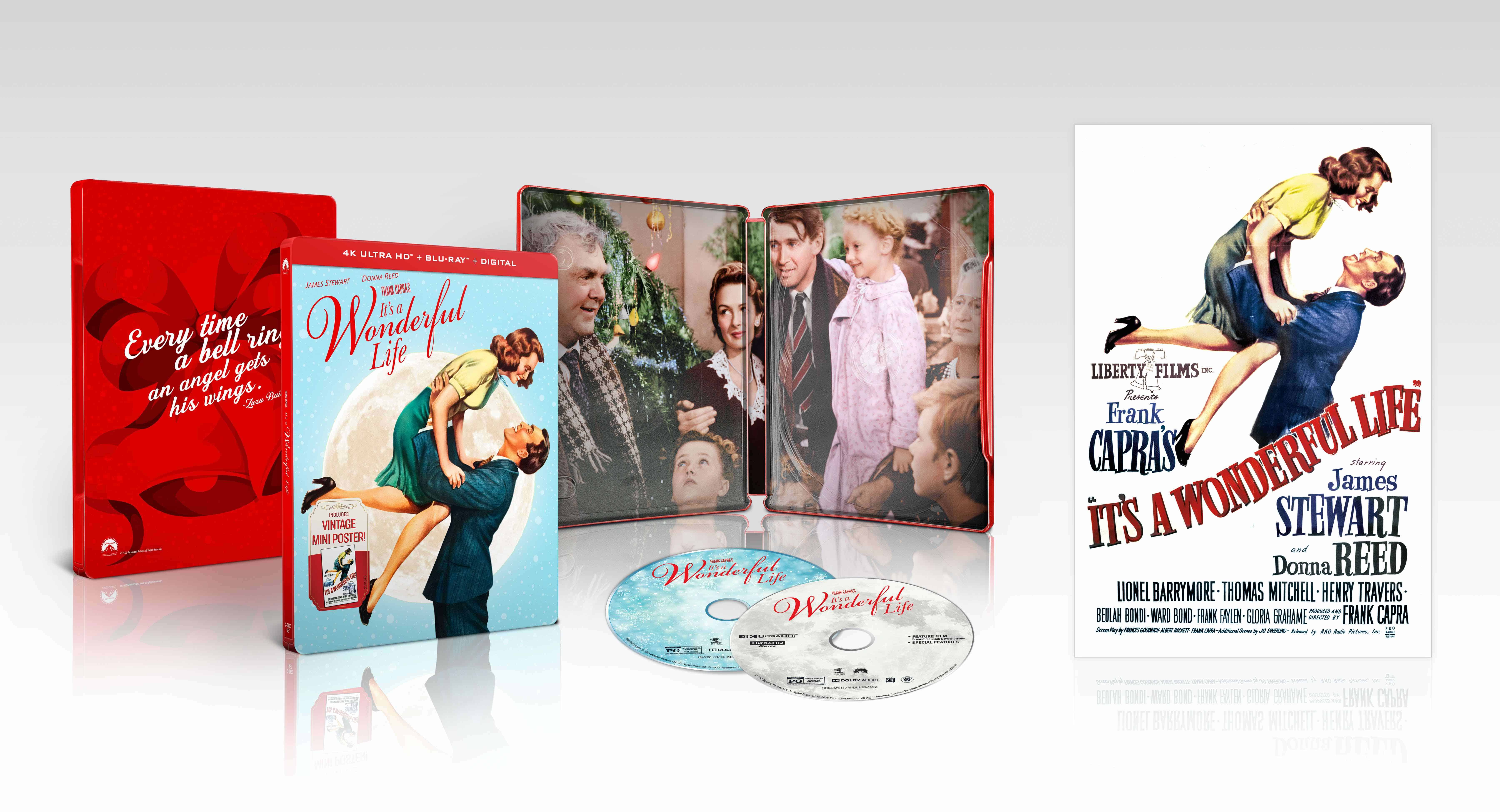 IT’S A WONDERFUL LIFE arrives on 4K Ultra HD Combo Steelbook November 3rd 2 It's a Wonderful Life 4K Blu-ray steelbook