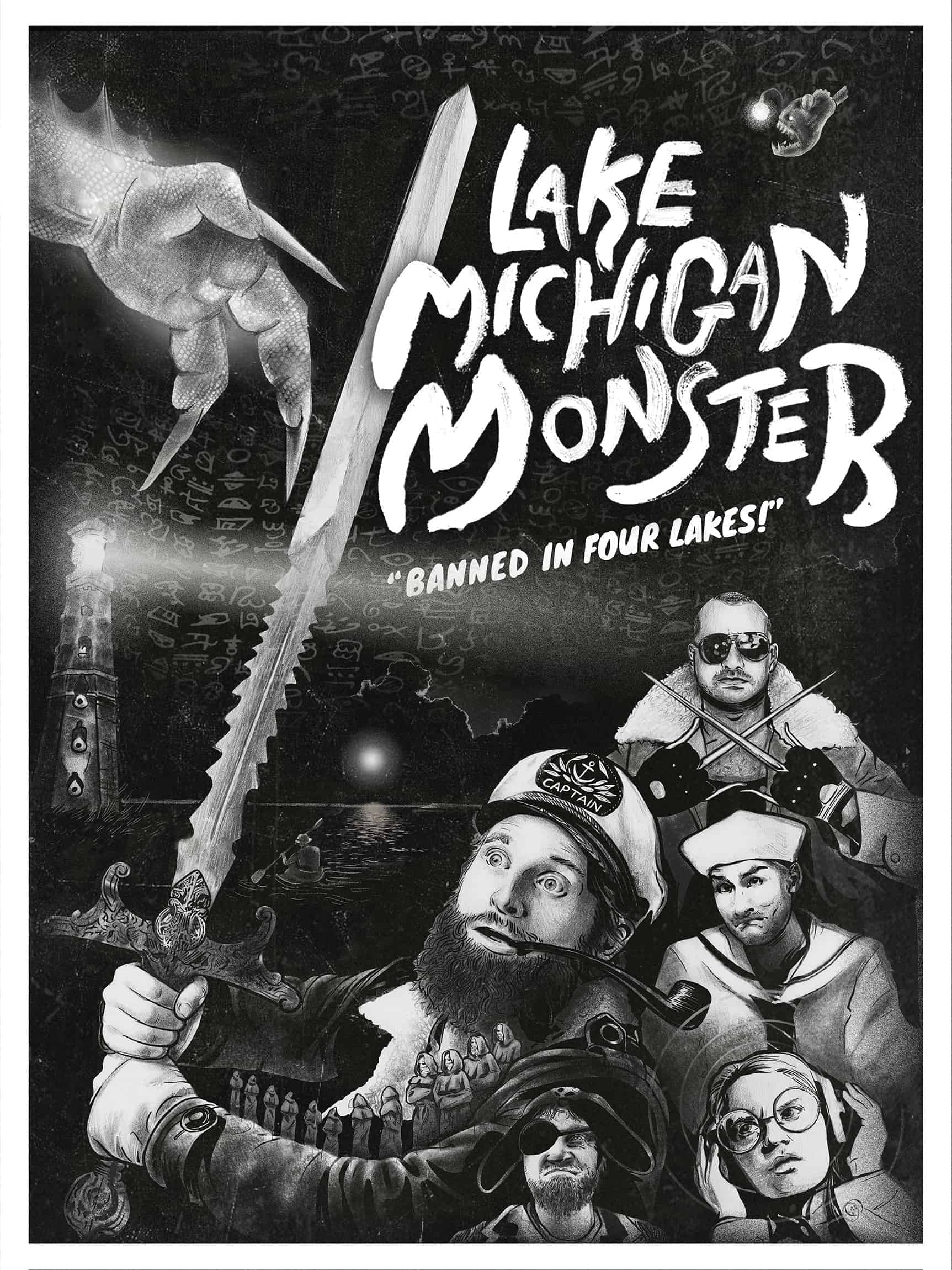 lake michigan monster poster