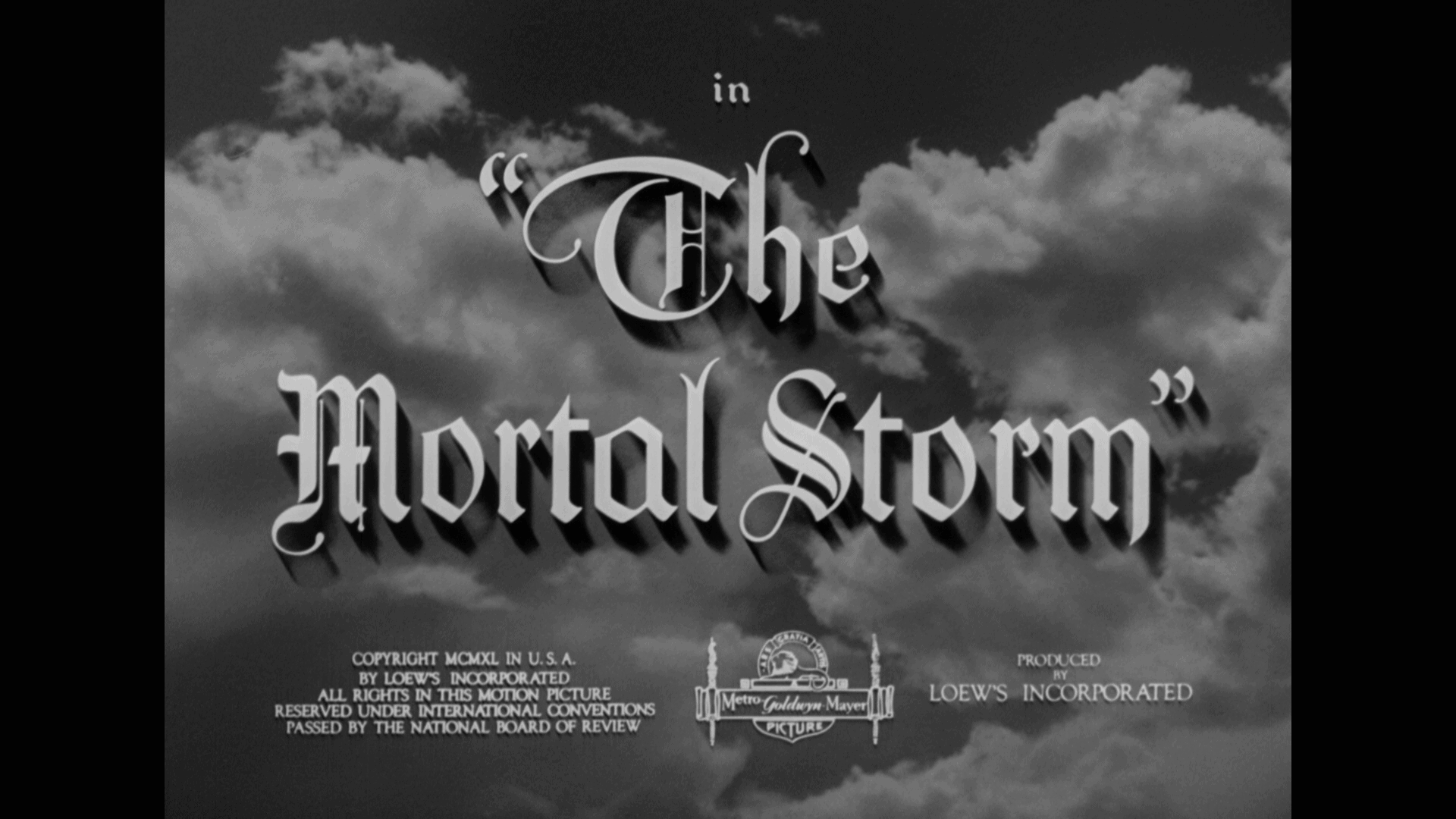 the mortal storm title warner archive
