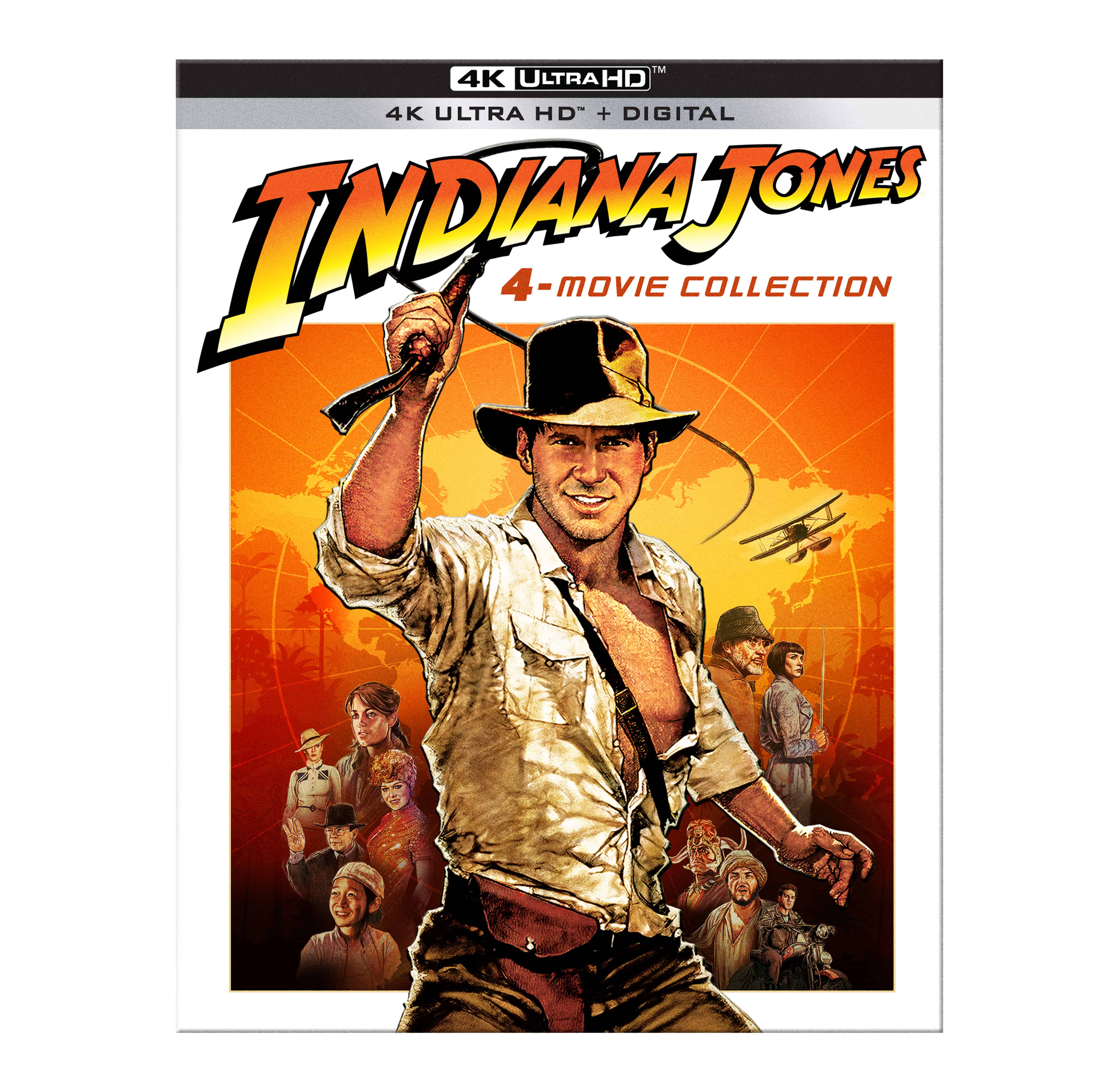 INDIANA JONES 4-MOVIE COLLECTION arrives in a new 4K Ultra HD set June 8, 2021 to celebrate 40th Anniversary of Raiders of the Lost Ark 3 Indiana Jones 4K UHD full shot 4 movie collection