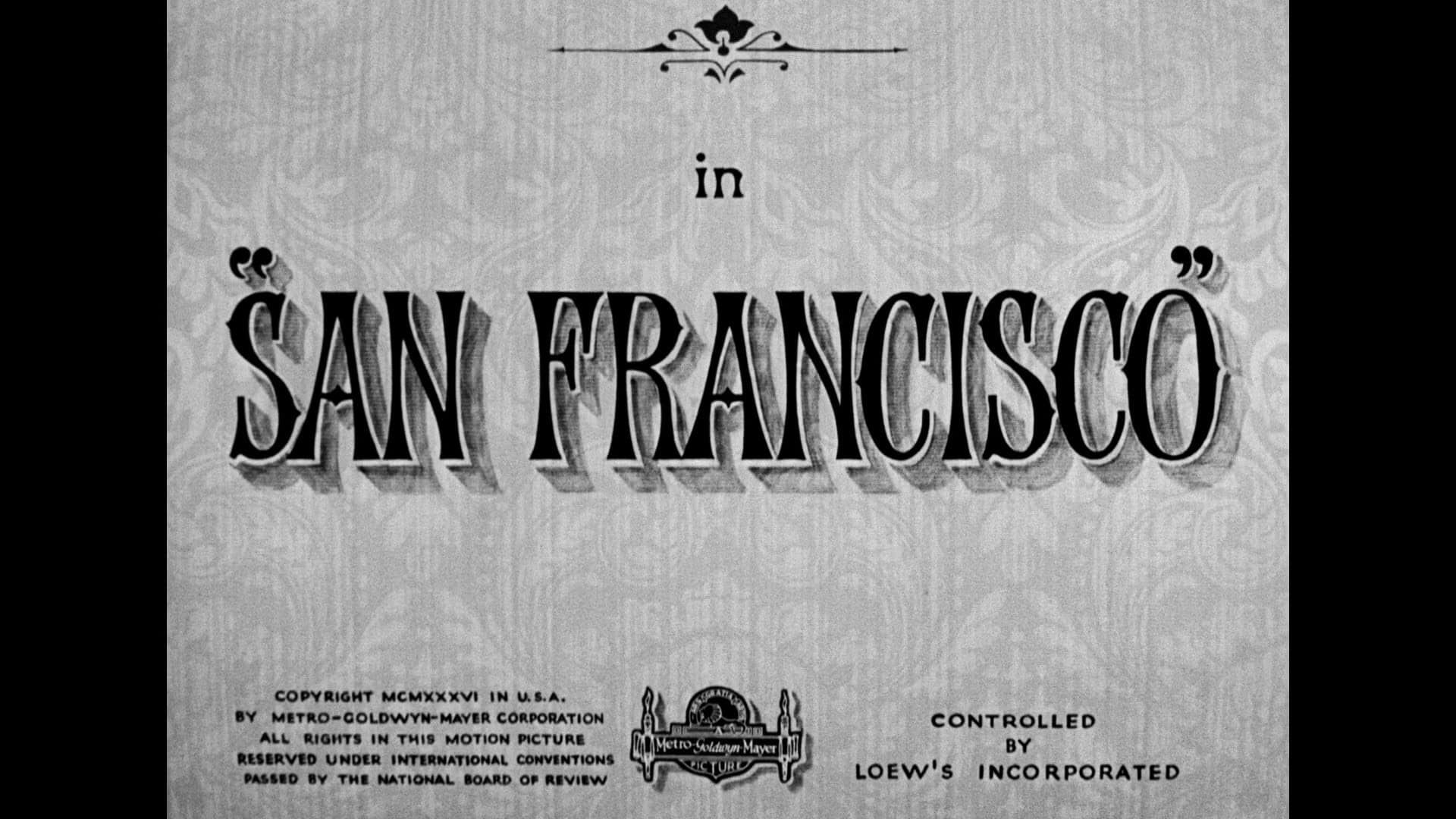 San Francisco Blu-ray title