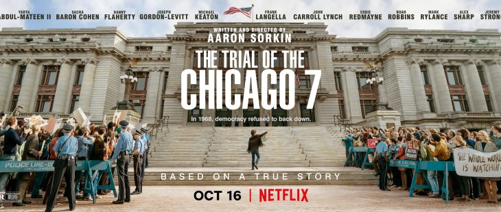 The Trial of the Chicago 7 movie banner