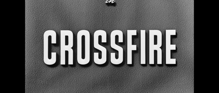 Crossfire title Warner Archive Blu-ray March 2021