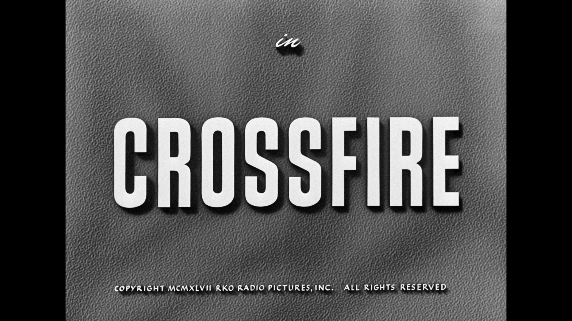 Crossfire title Warner Archive Blu-ray March 2021