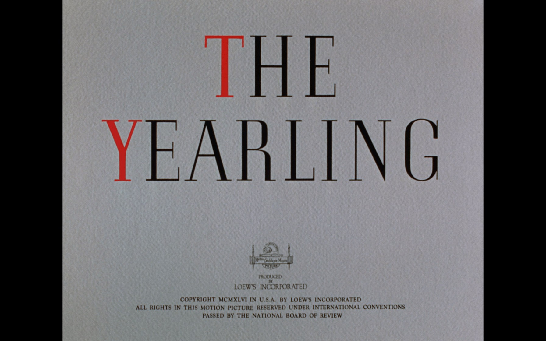 the yearling warner archive title