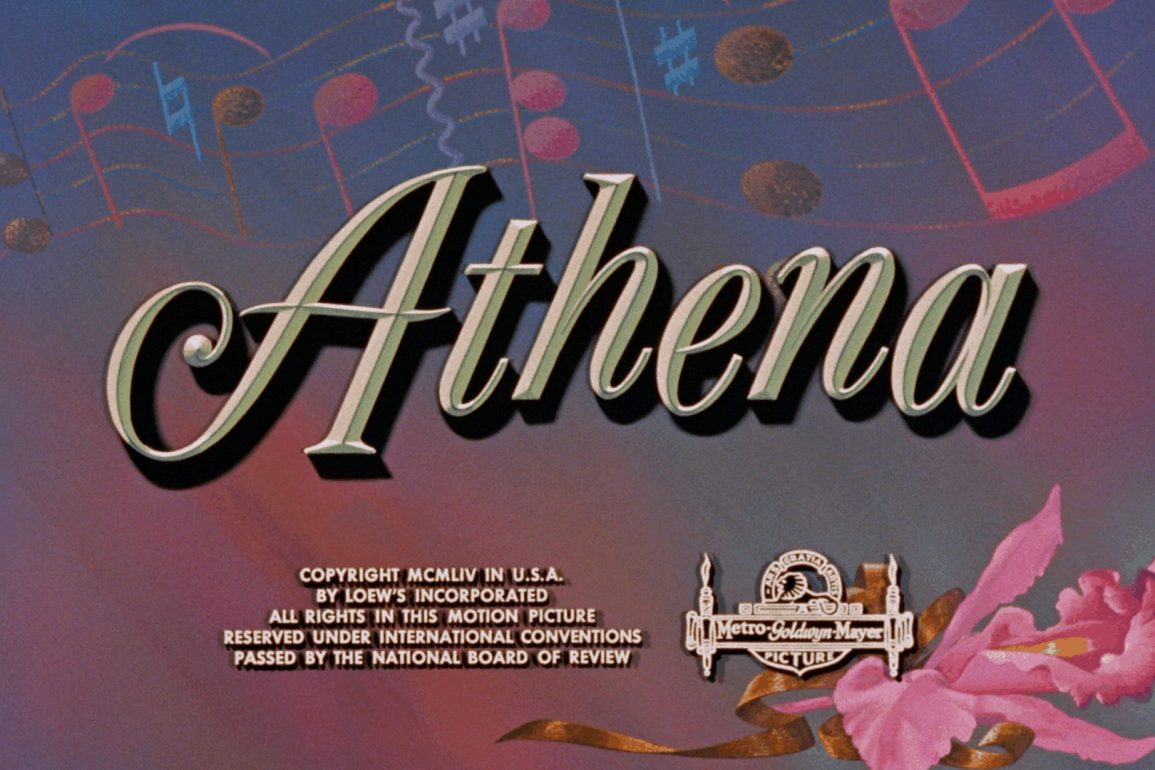 Athena (1954) celebrates daughters and  Grandpa killing weightlifting