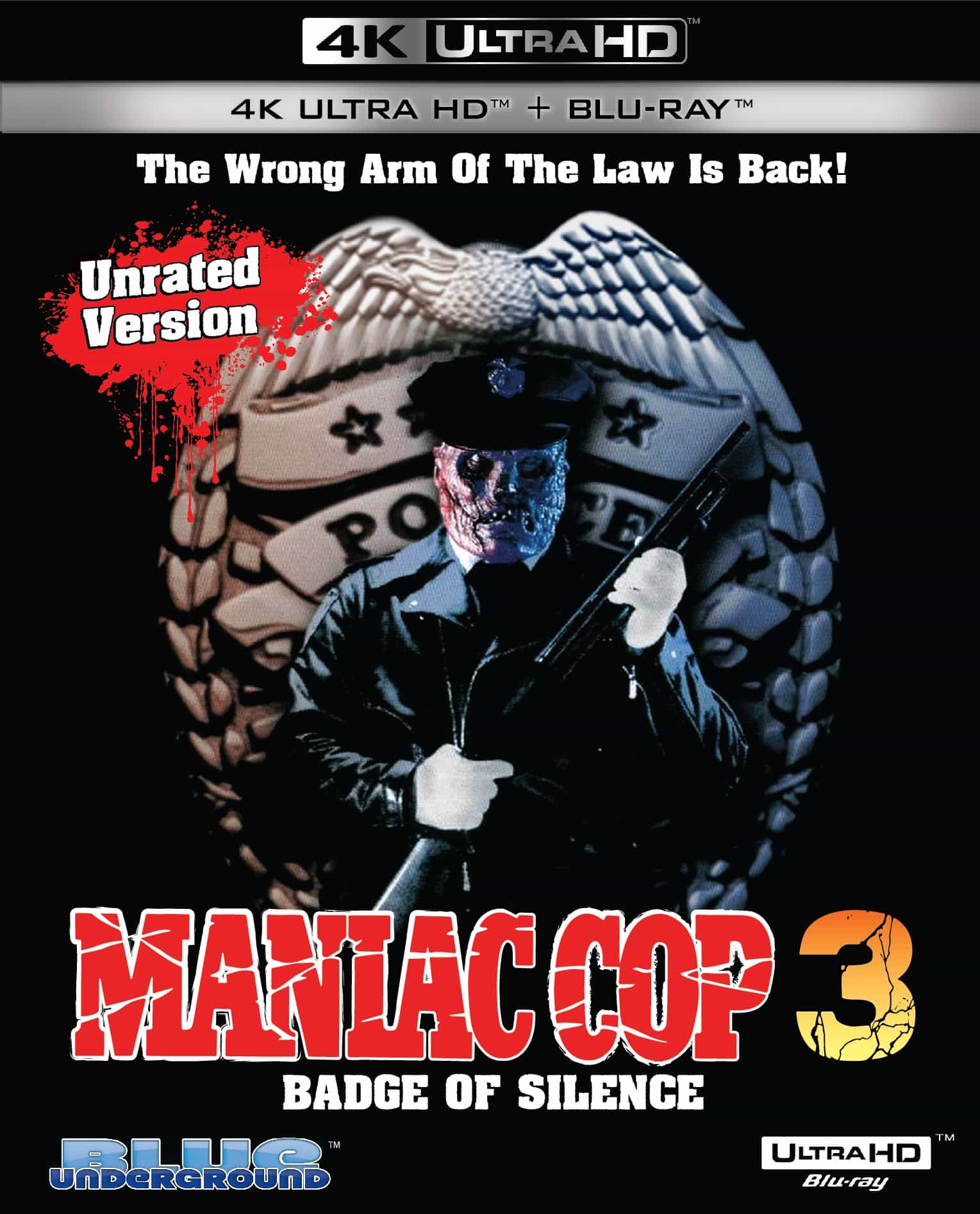 Maniac Cop 2 and 3 will demolish October 2021 with its groundbreaking 4K release 4 Maniac Cop 3 4K UHD box art