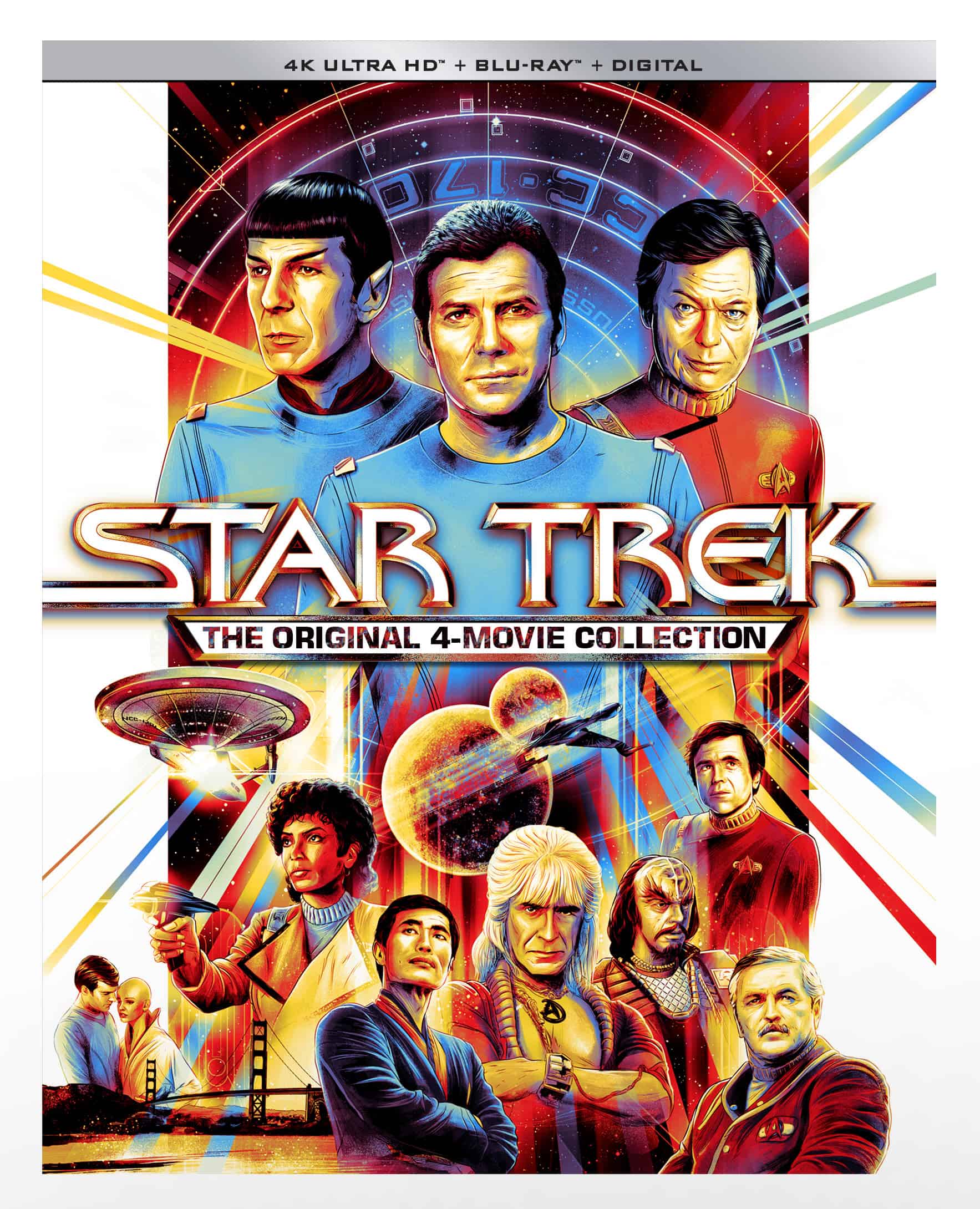 STAR TREK: THE ORIGINAL 4 MOVIES 4K ULTRA HD/BLU-RAY COLLECTION arrives on September 7th 5 STAR TREK: THE ORIGINAL 4 MOVIES 4K ULTRA HD/BLU-RAY COLLECTION arrives on September 7th 4