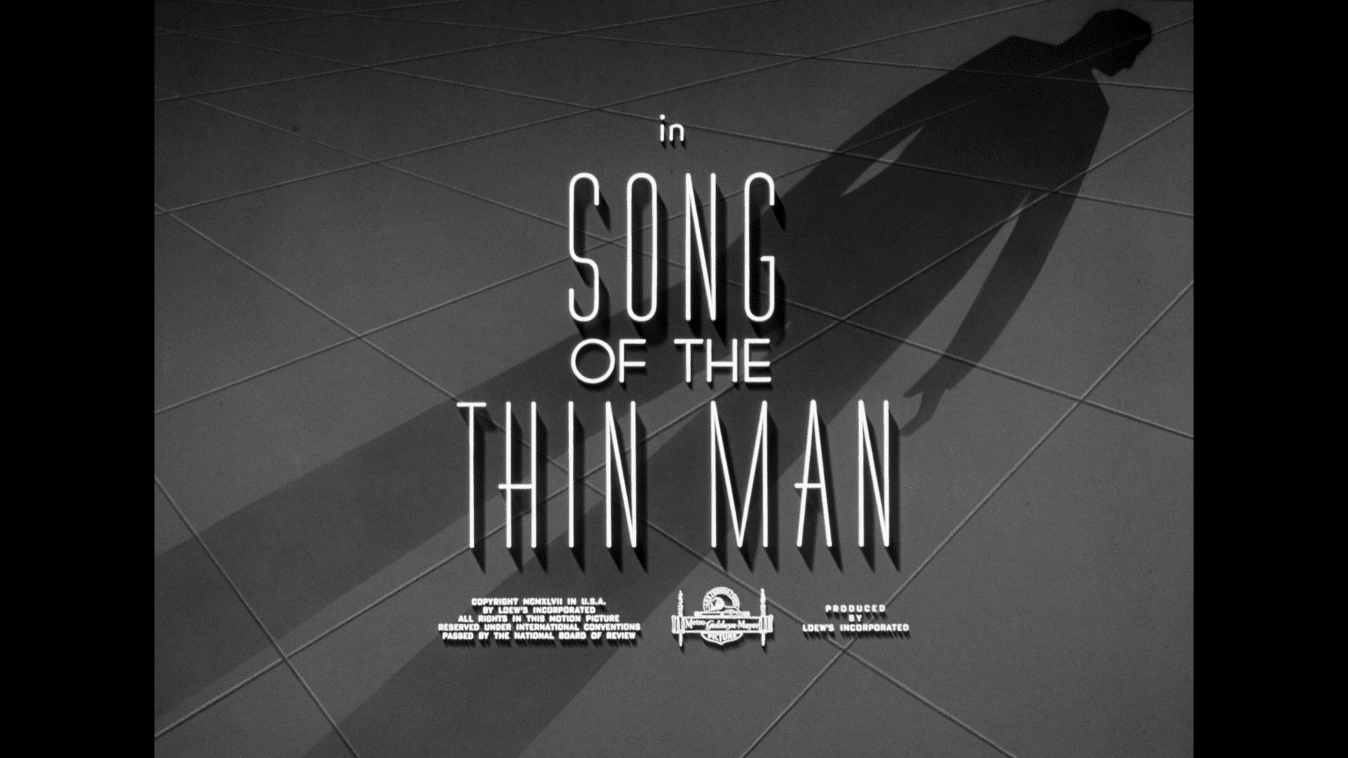 song of the thin man title