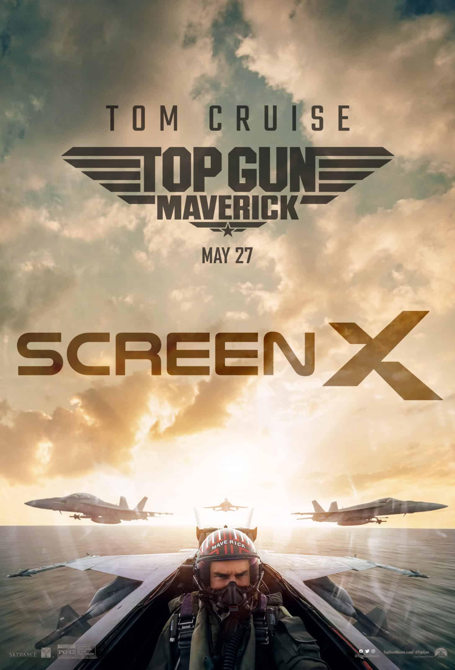 Top Gun: Maverick debuts in ScreenX on May 27th 21