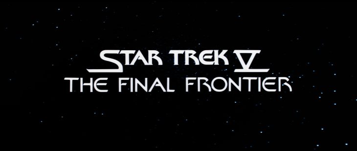 Star Trek V The Final Frontier title 4K