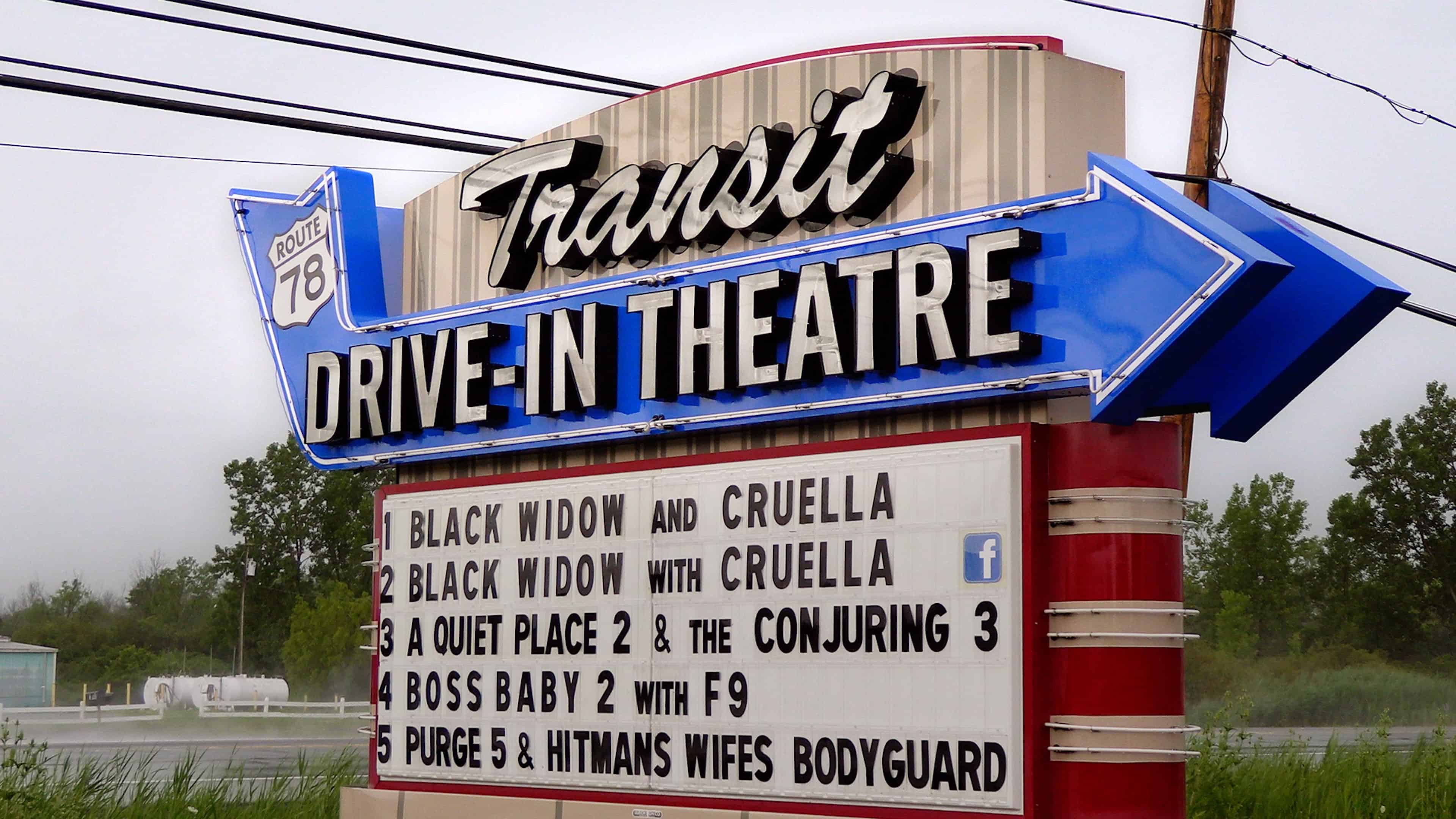 Transit Drive-In Marquee Back to the Drive-In
