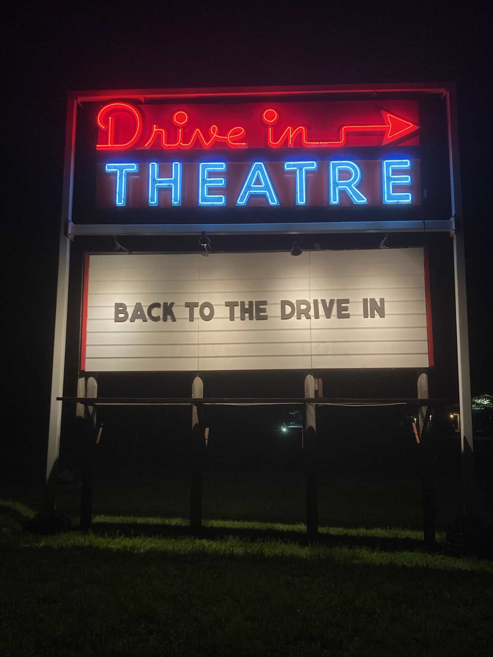 Back to the Drive-In marquee