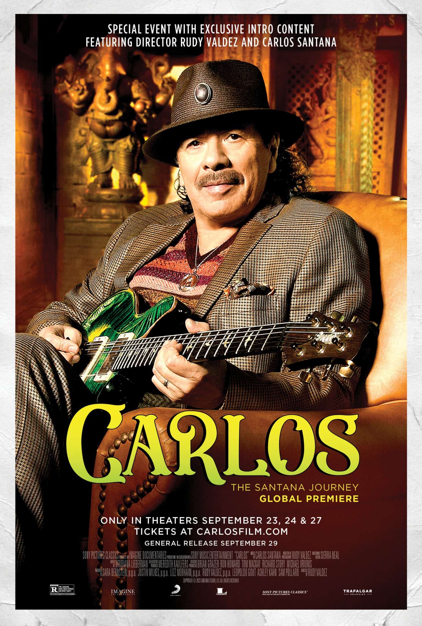 New Santana Documentary Carlos to Premiere in Theaters this September 1