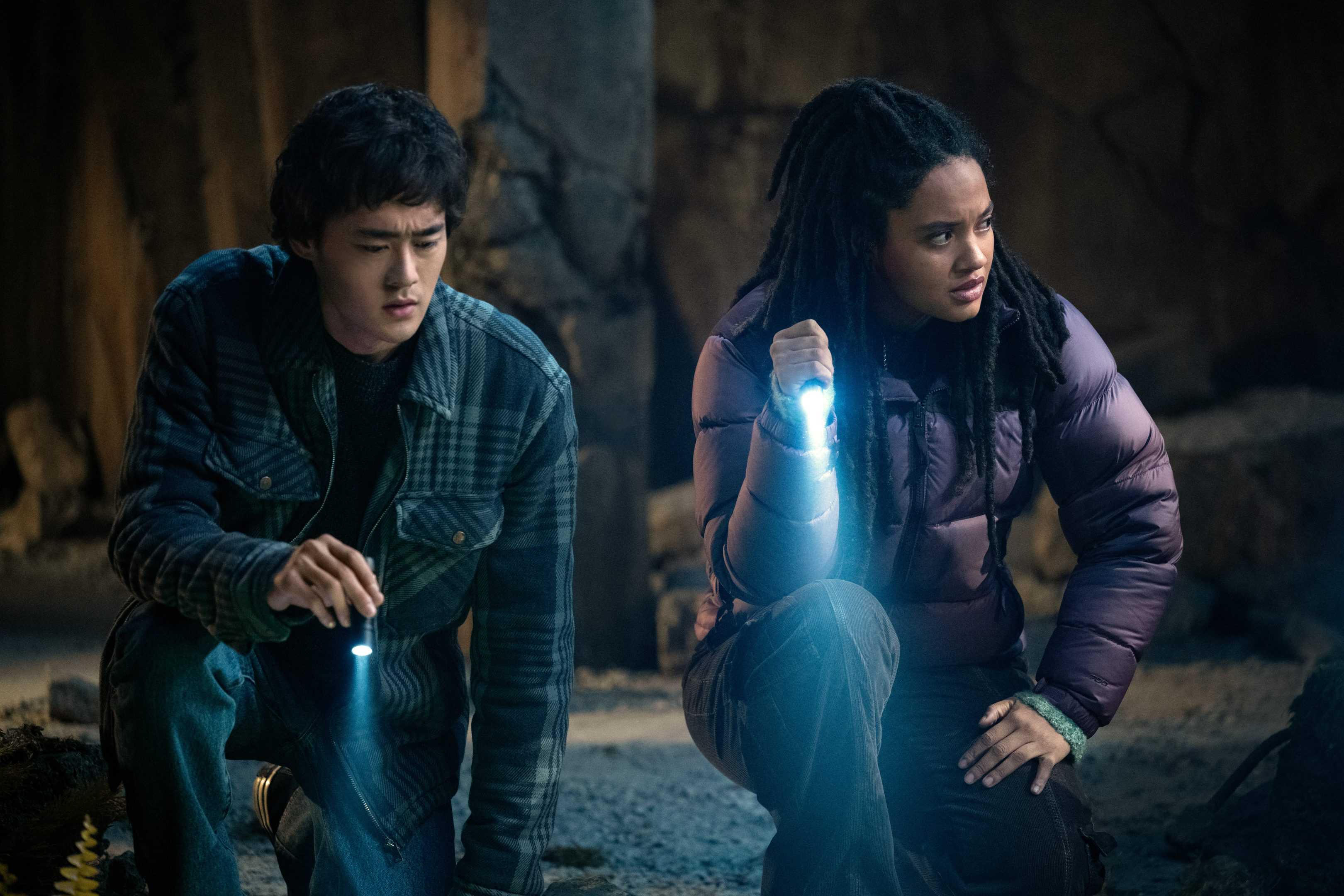 Ren Watabe and Kiersey Clemons in “Monarch: Legacy of Monsters,” premiering November 17, 2023 on Apple TV+