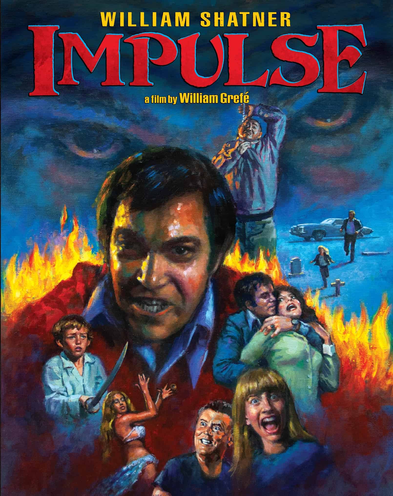 Grindhouse Releasing Elevates Its Game with MVD Partnership, Starting with William Shatner’s "Impulse" 73