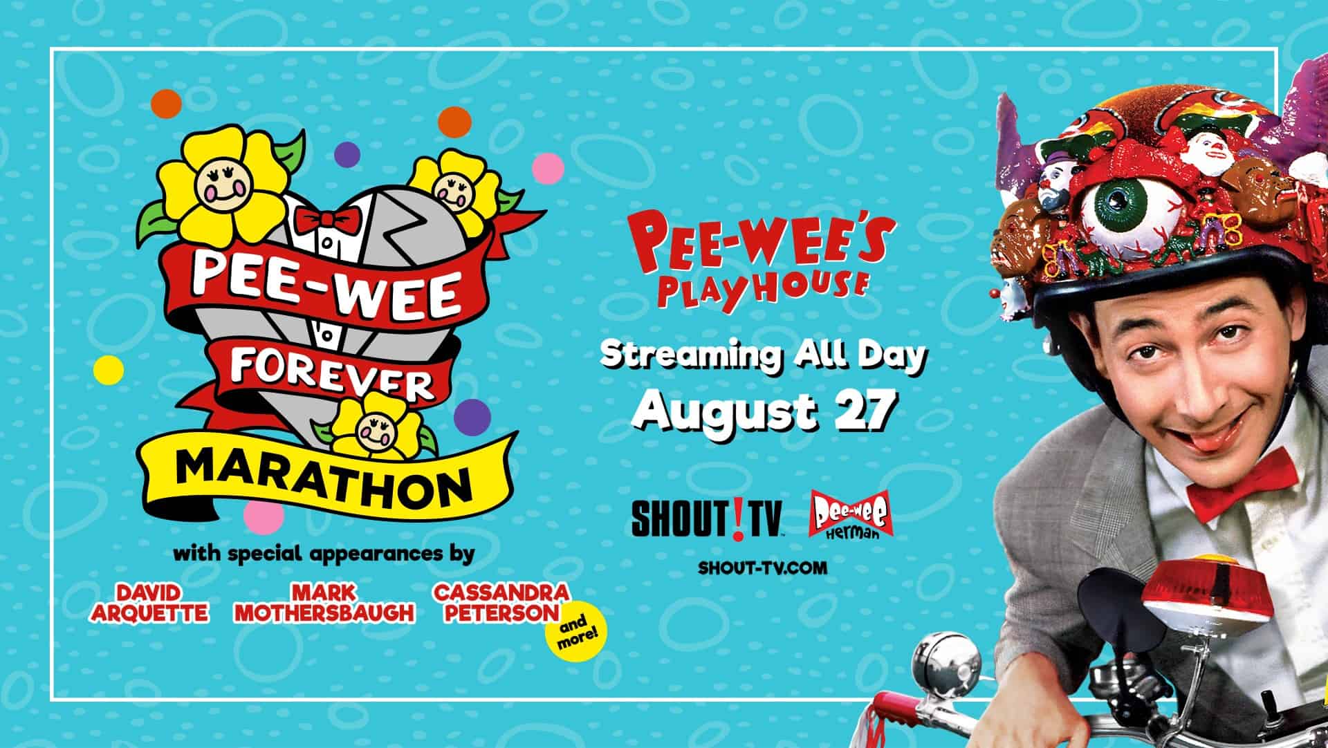 Pee-wee Forever is streaming all day on August 27th at Shout TV! 74