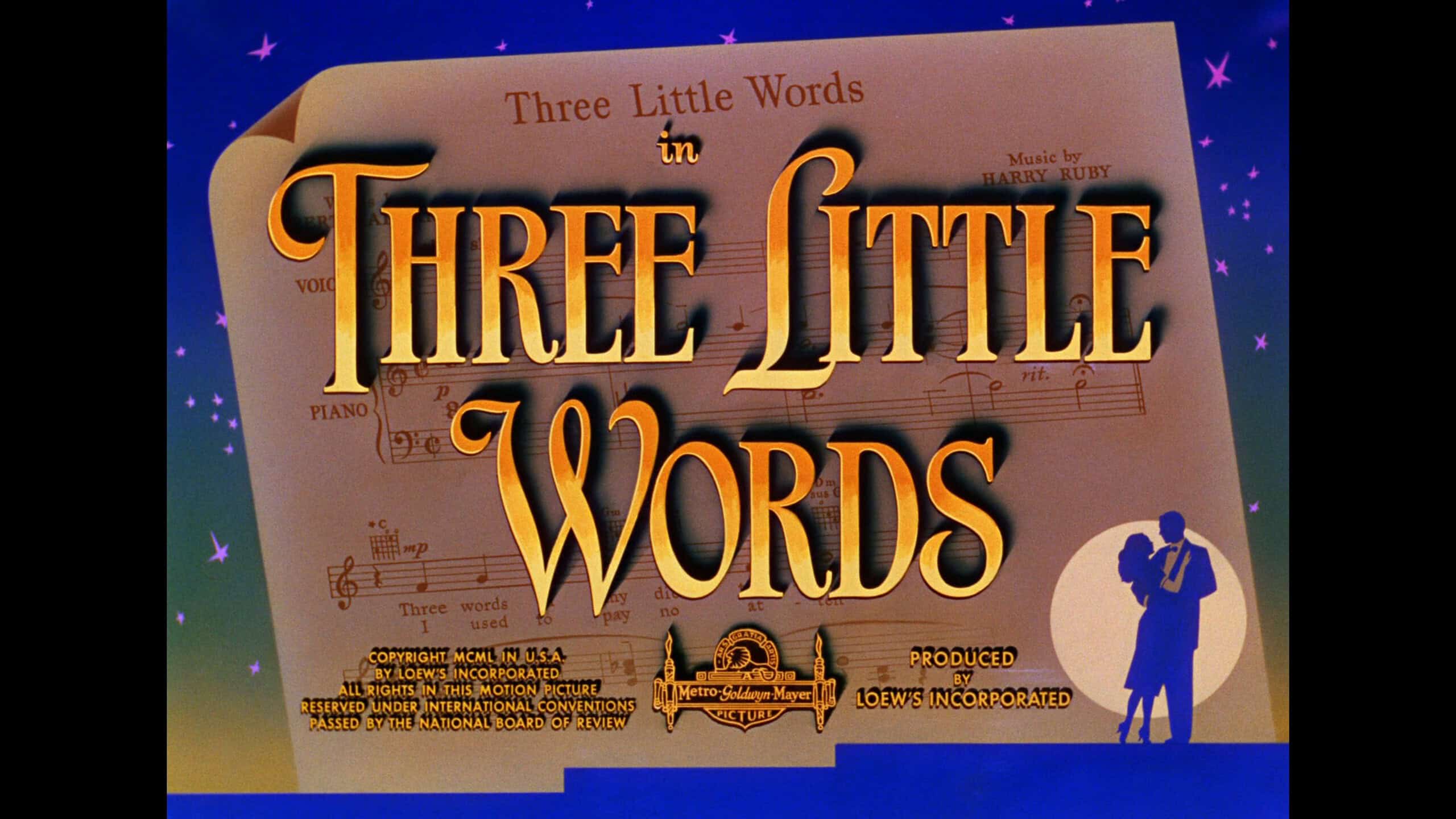 Three Little Words (1950) [Warner Archive Blu-ray review] 1