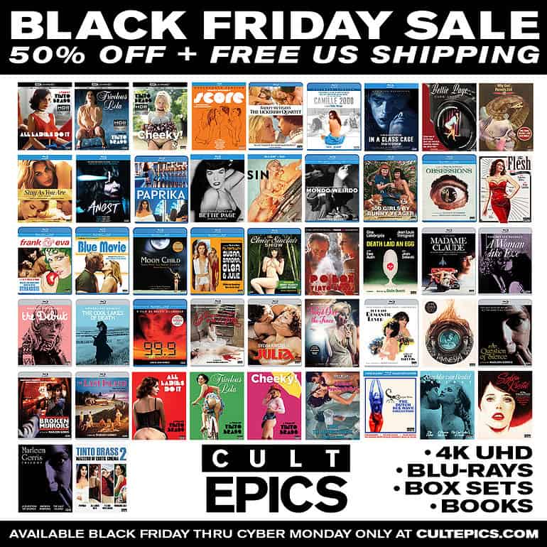 The Cult Epics Black Friday 2024 sale starts Friday