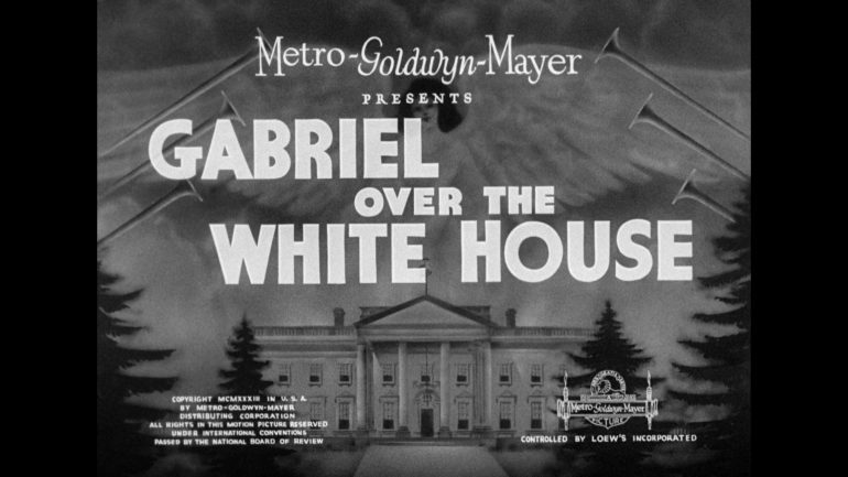 Gabriel Over The White House (1933) [Warner Archive Blu-ray review]