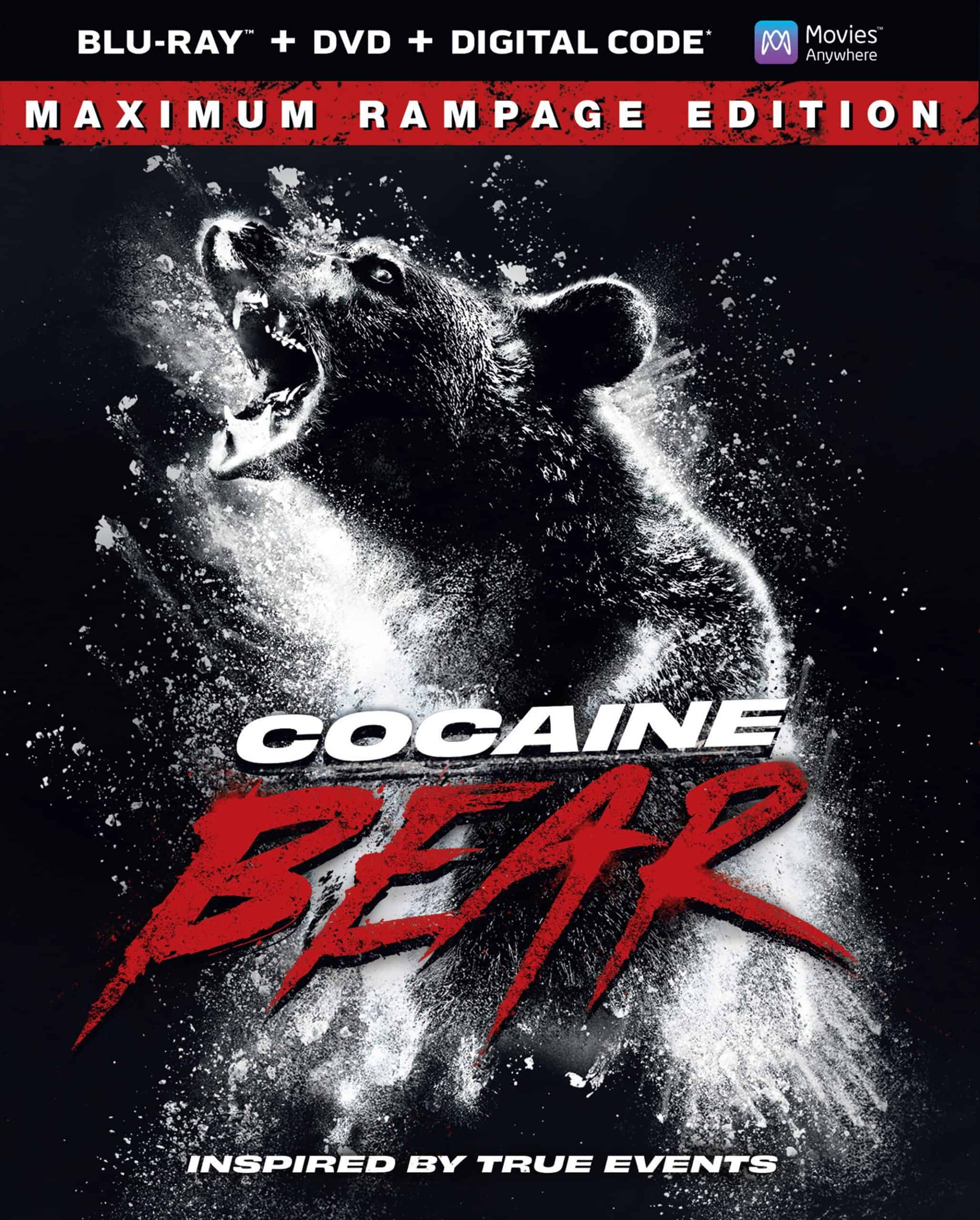 Cocaine Bear mauls your bloody face on Blu-ray on August 18th