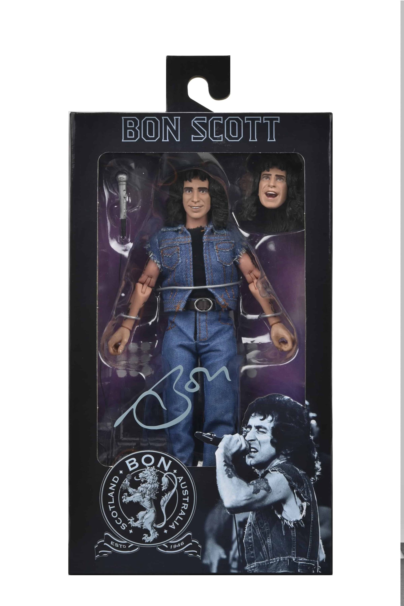 AC/DC 50th Anniversary: Celebrate with Angus Young and Bon Scott Collectible Action Figures