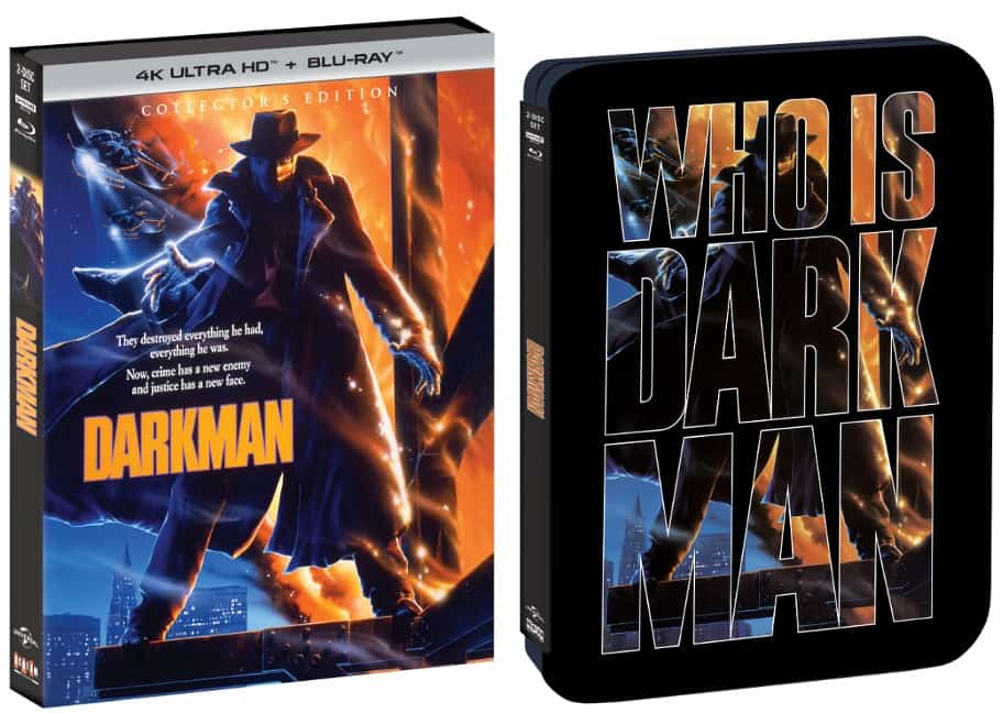 Darkman Collector’s Edition 4K UHD + Blu-Ray and Exclusive SteelBook coming Feb 20th!