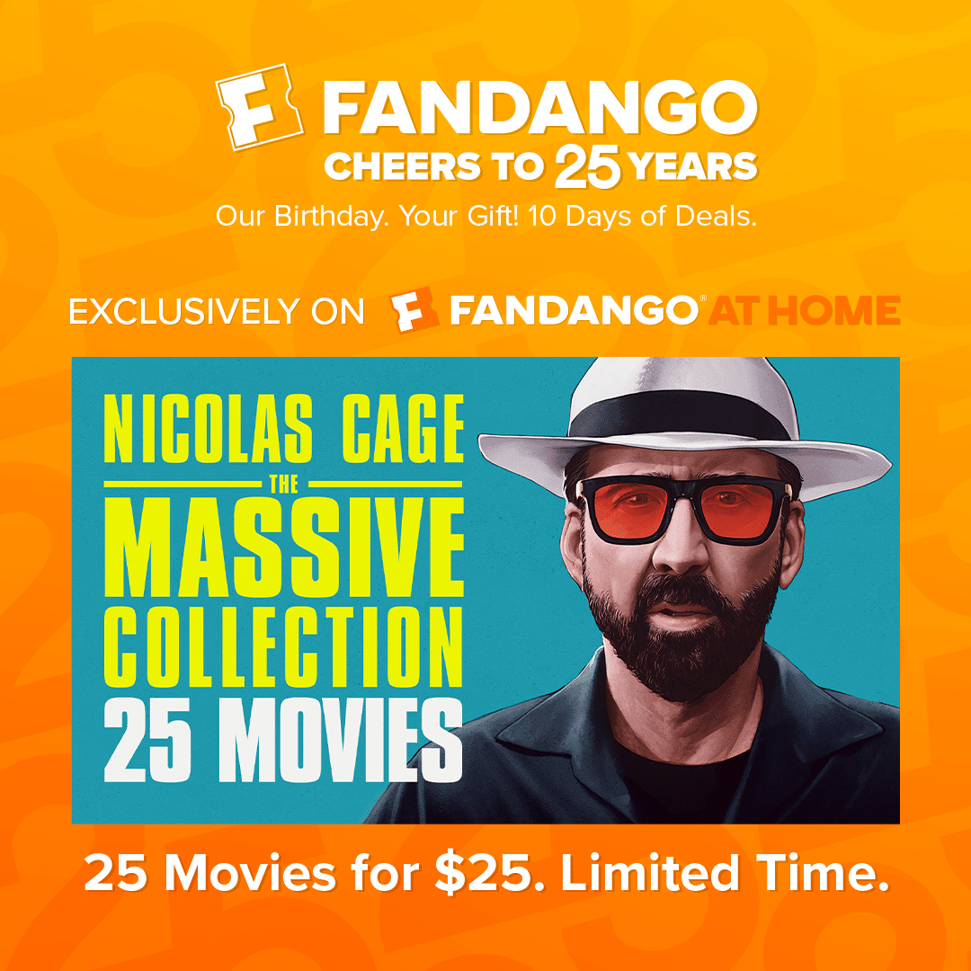 25 Nicolas Cage Movies for $25 on Fandango at Home