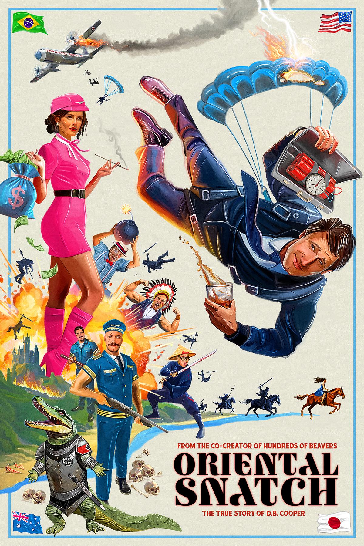 Ryland Brickson Cole Tews Announces Final Film ‘Oriental Snatch,’ D.B. Cooper-Inspired Action-Mystery-Horror-Romance Filming in Brazil Early 2026