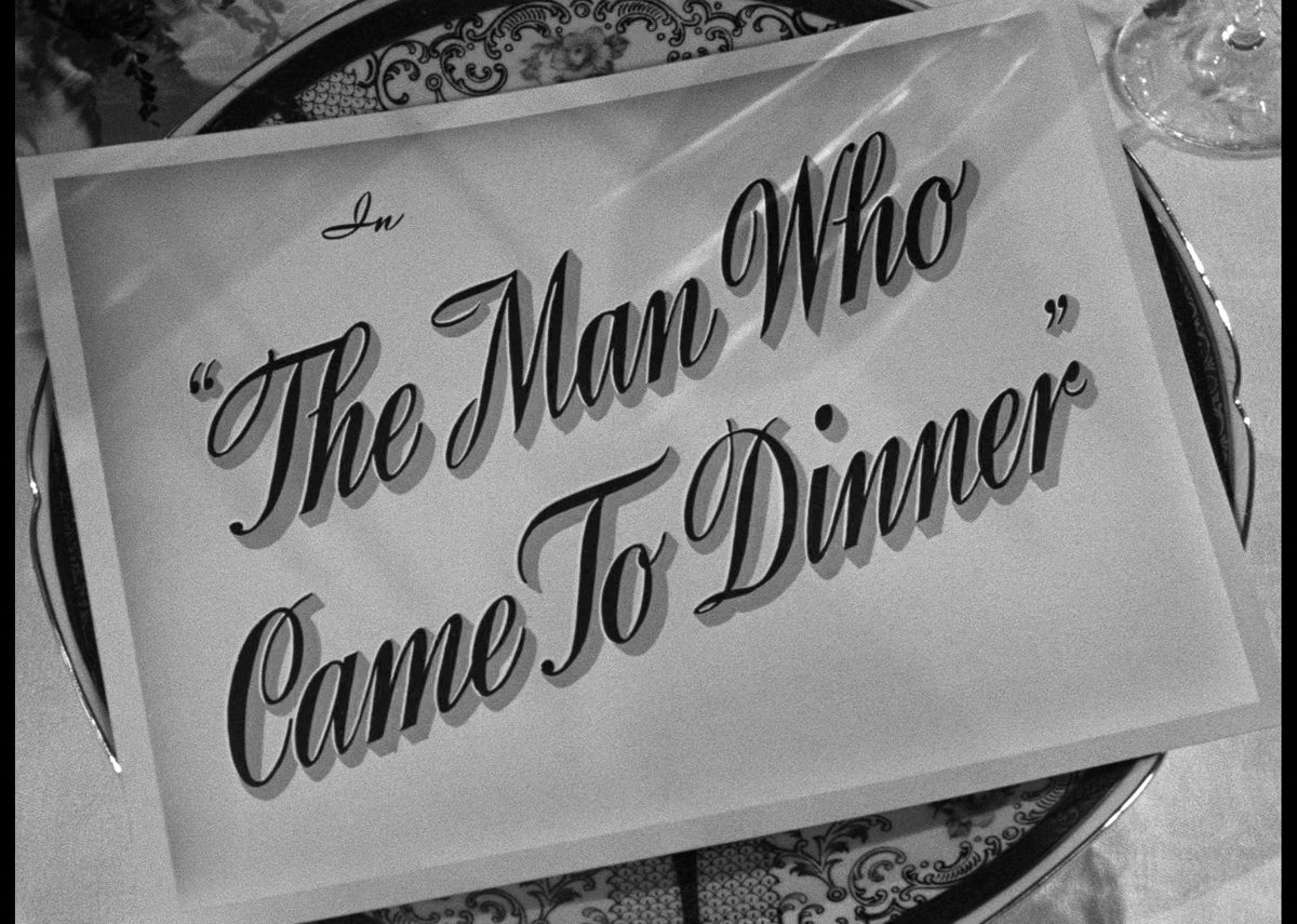 the man who came to dinner warner archive blu ray