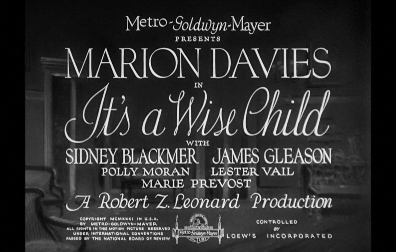 it's a wise child warner archive blu ray