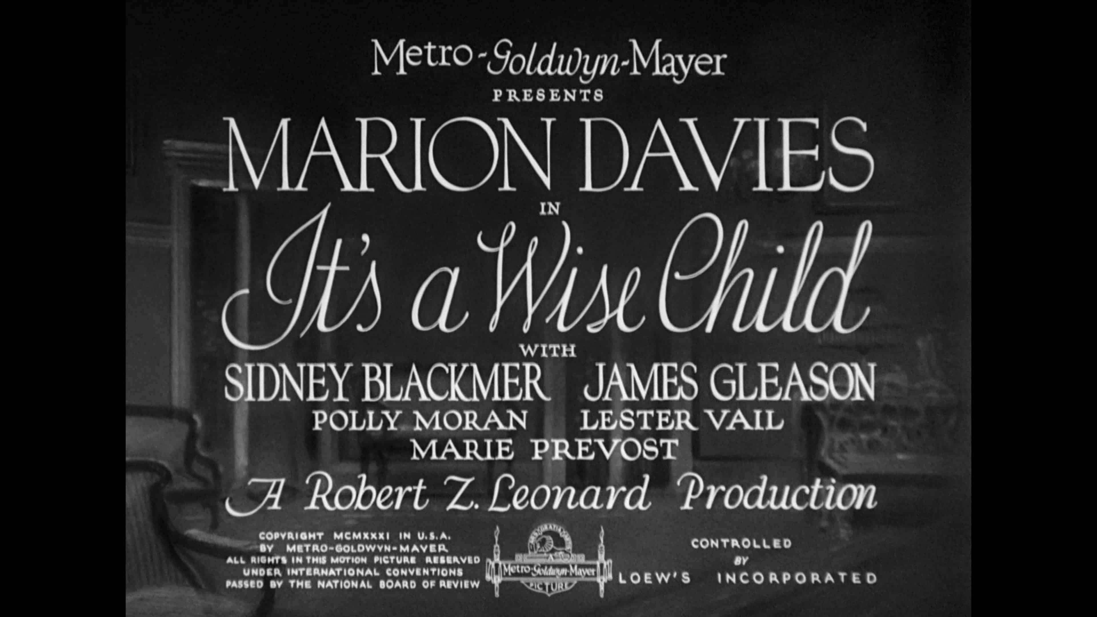 it's a wise child warner archive blu ray