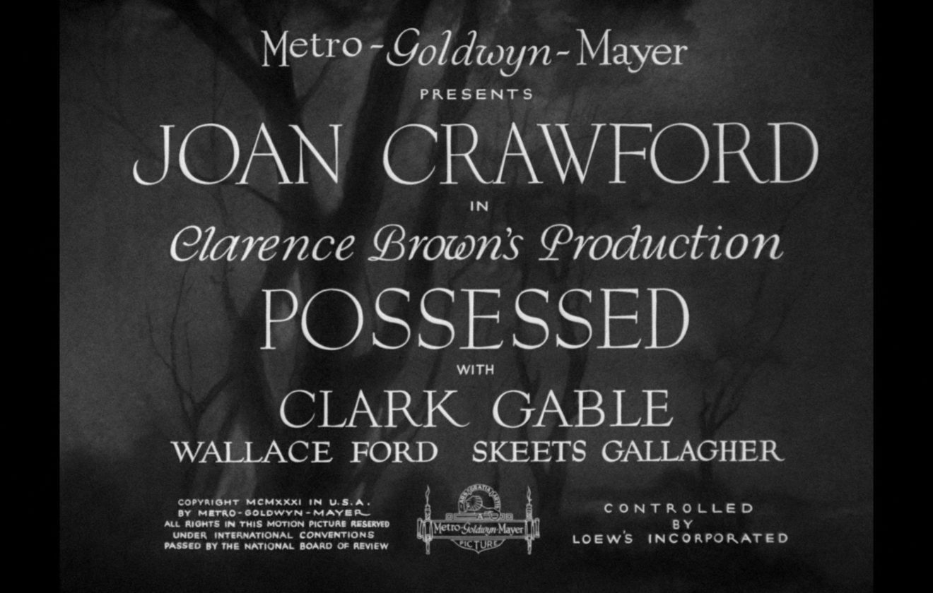 possessed warner archive blu-ray