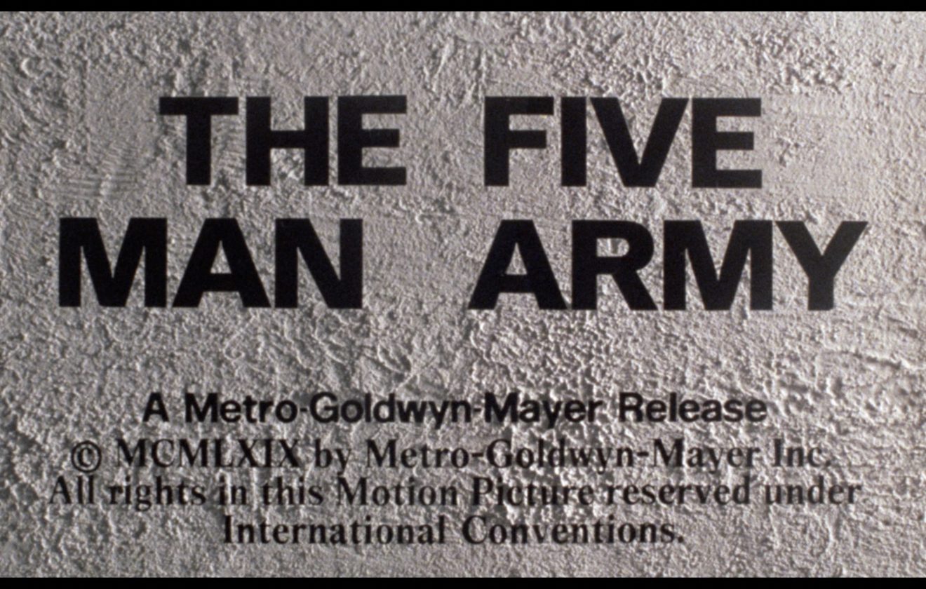 the five man army warner archive blu-ray