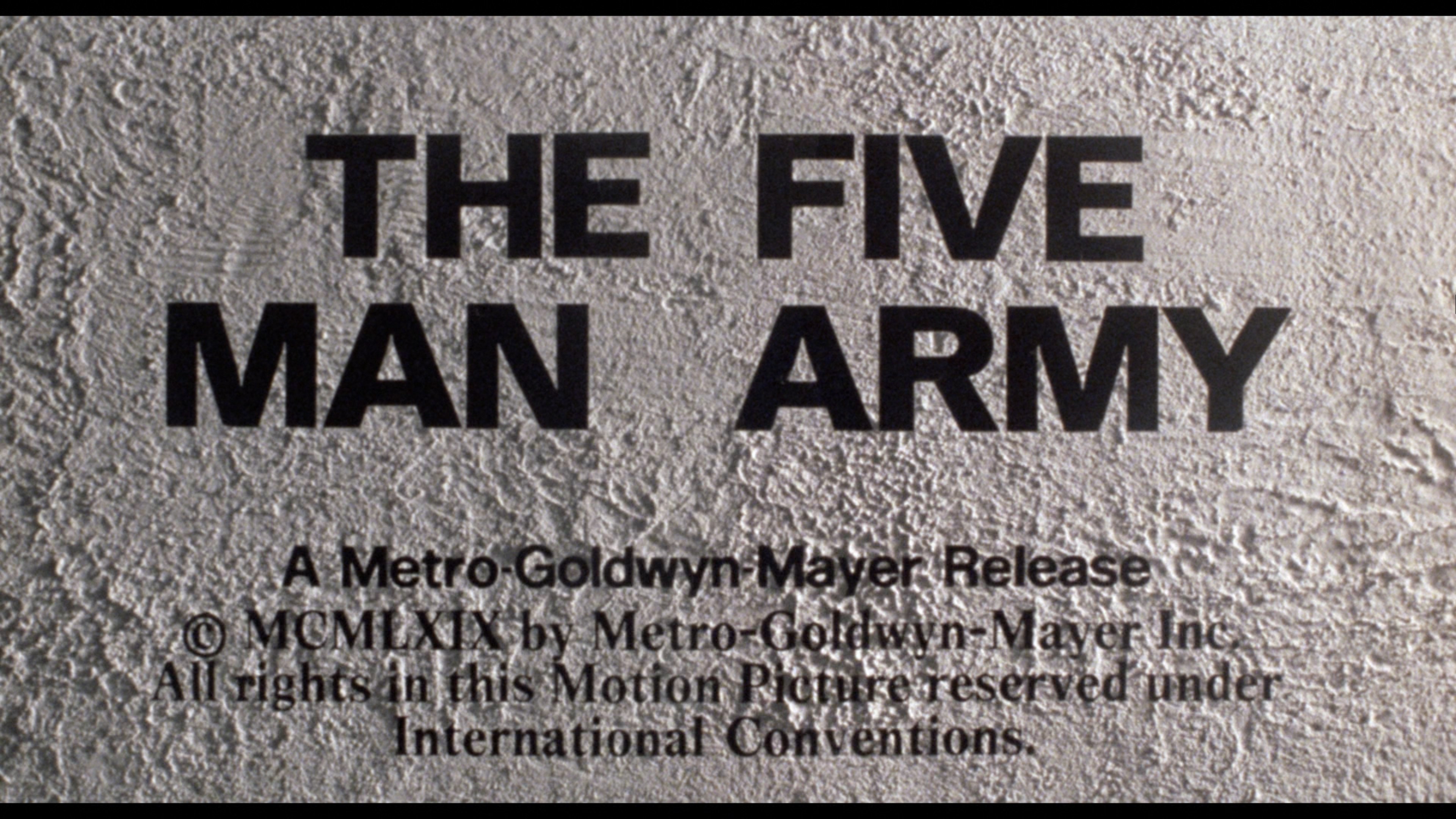 the five man army warner archive blu-ray