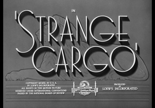 Strange Cargo Warner Archive Blu-ray