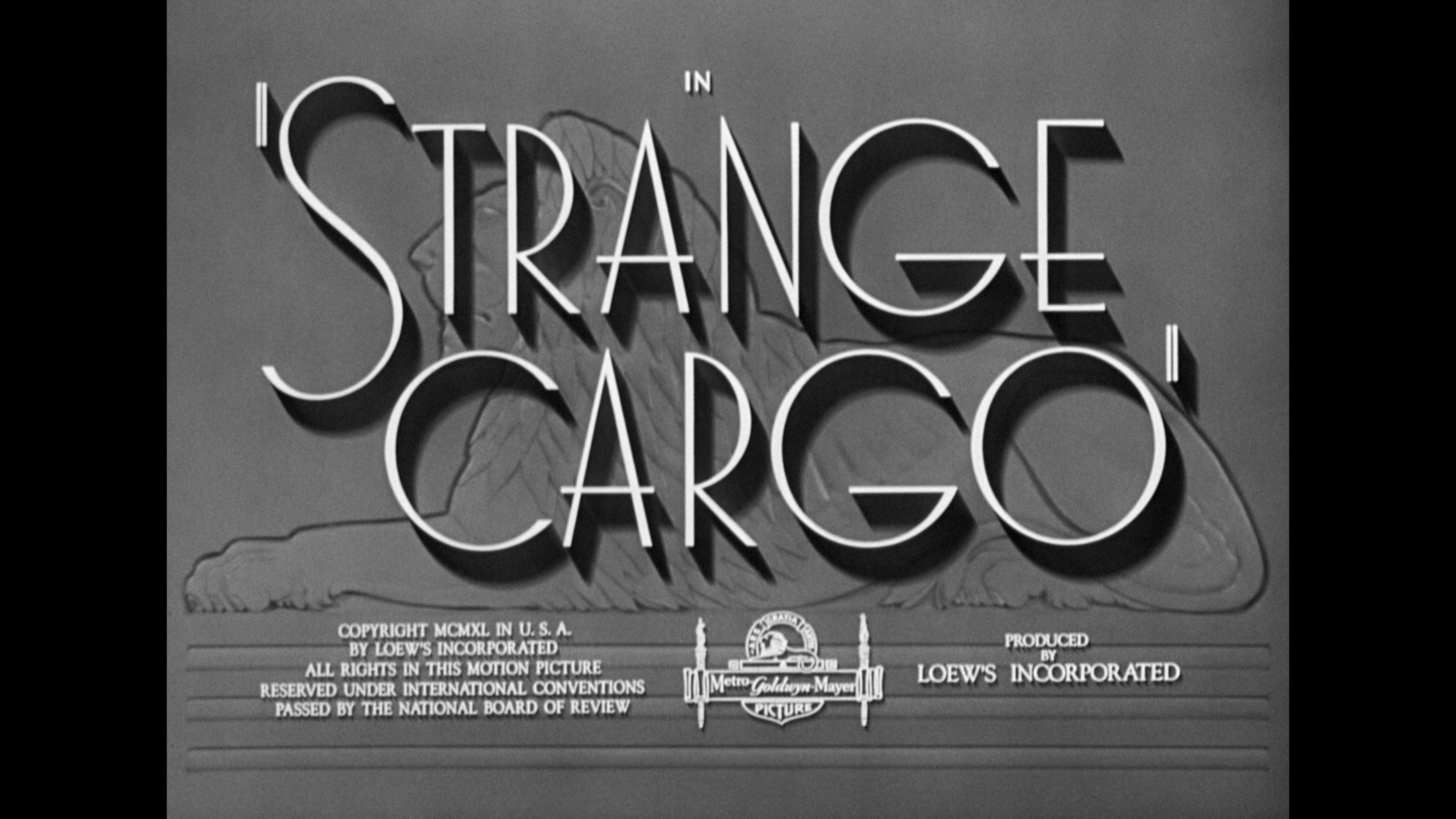 Strange Cargo Warner Archive Blu-ray