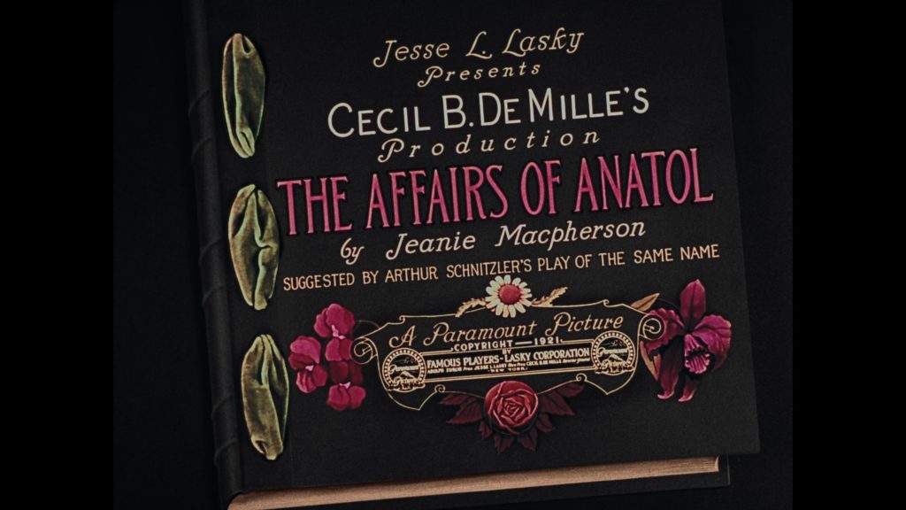 affairs of anatol blu-ray
