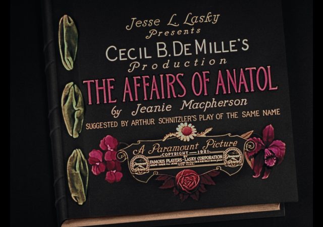 affairs of anatol blu-ray