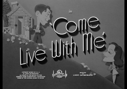 come live with me warner archive blu-ray